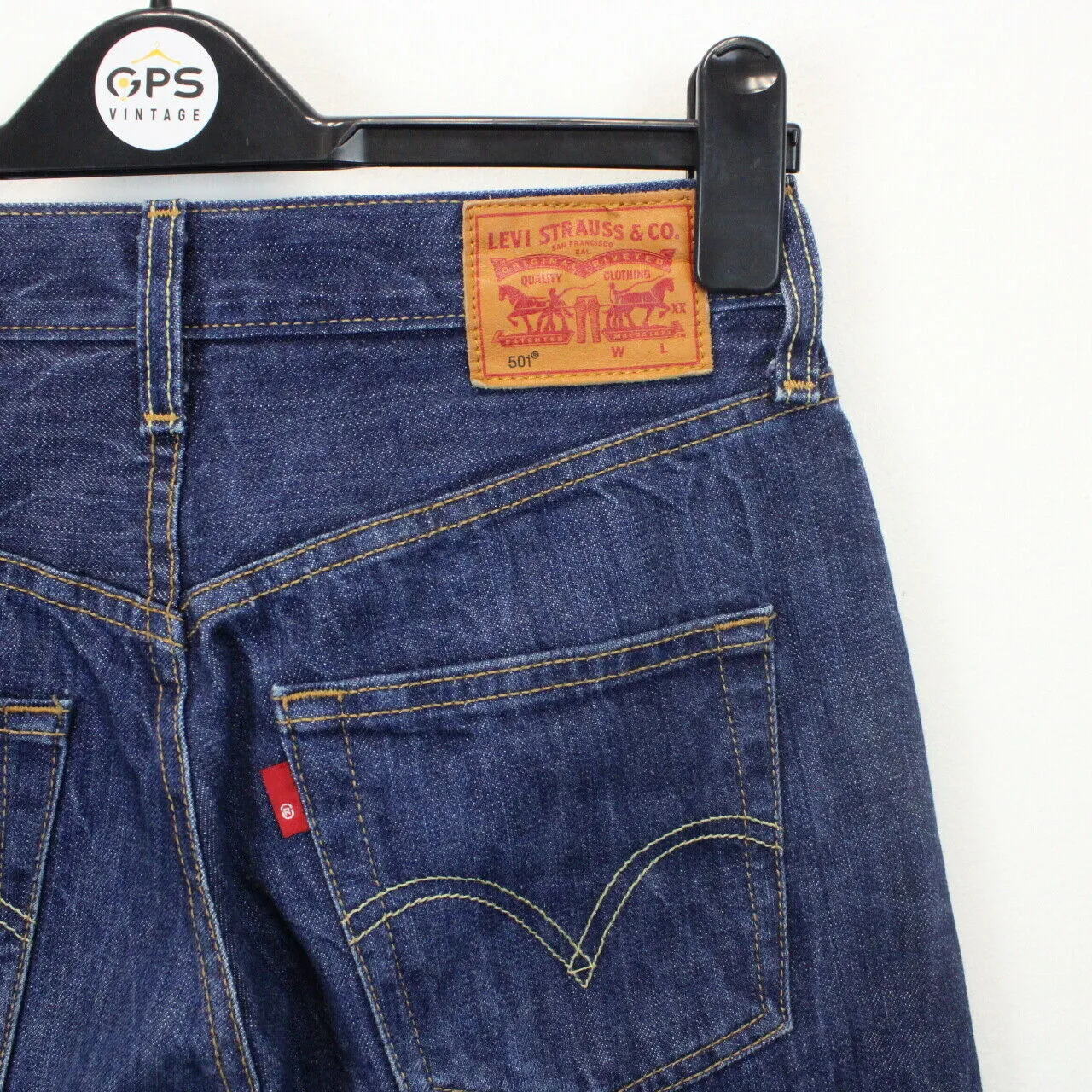 Womens LEVIS 501 Jeans Dark Blue | W28 L30