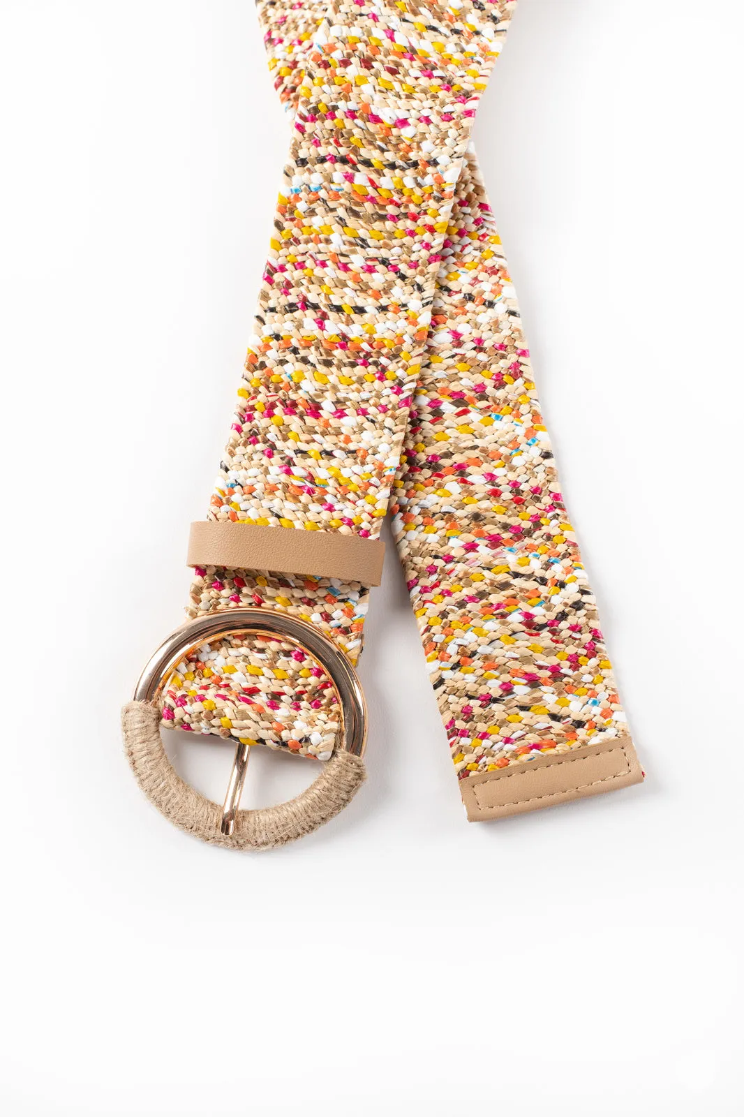 Woven Stretch Belt Rainbow