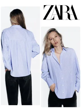 ZARA  |BASIC POPLIN SHIRT