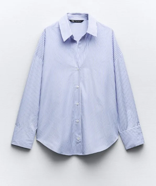 ZARA  |BASIC POPLIN SHIRT