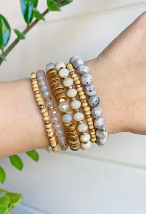 Zoey Bracelet Set in Neutral